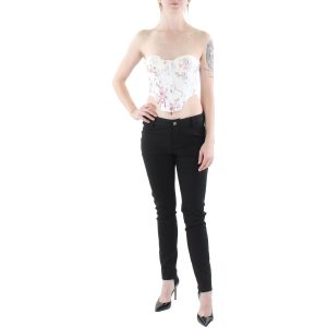 Kurzes Tanktop mit Blumenmuster