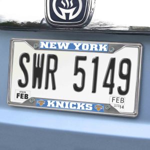 Fanmats New York Knicks Chrom Metall Kennzeichenrahmen, 6.25′′ x 12.25′′