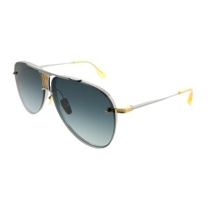 Dita Decade Zwei DRX-2082 A-SLV GLD-62 Unisex Aviator Sonnenbrillen