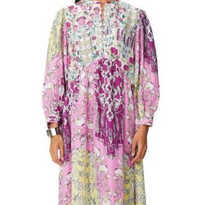 Bariloche Etel Maxikleid in rosa-grün 7703569956924
