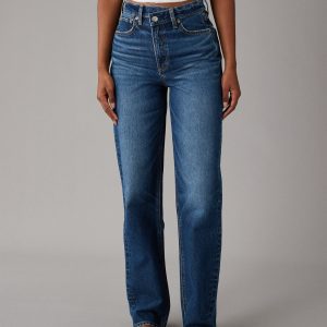 AE Strigid Super Hoch-waisted baggy gerade jean 7703586406460