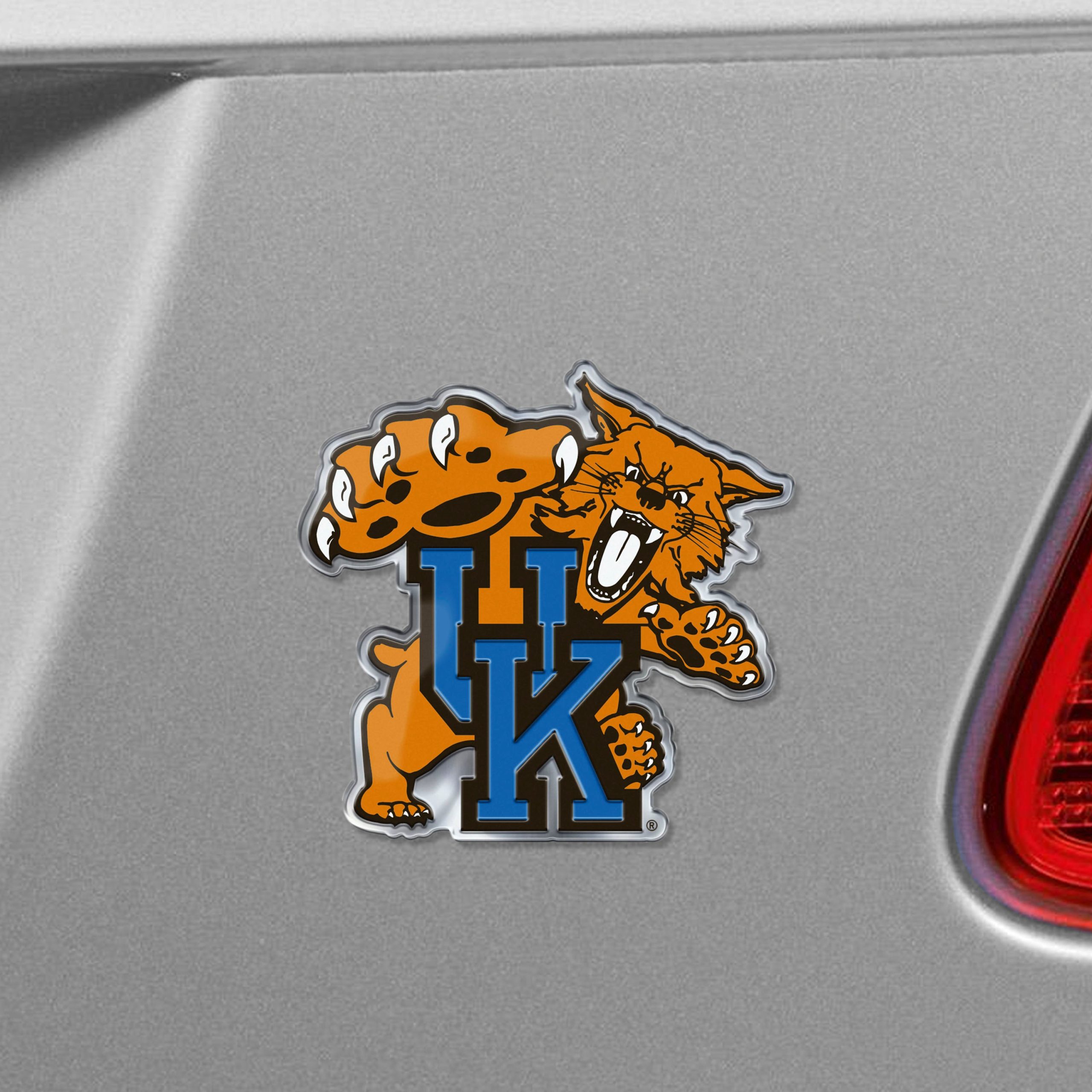 Fanmats Kentucky Wildcats Heavy Duty Aluminium geprägte Farbe Emblem – Alternative