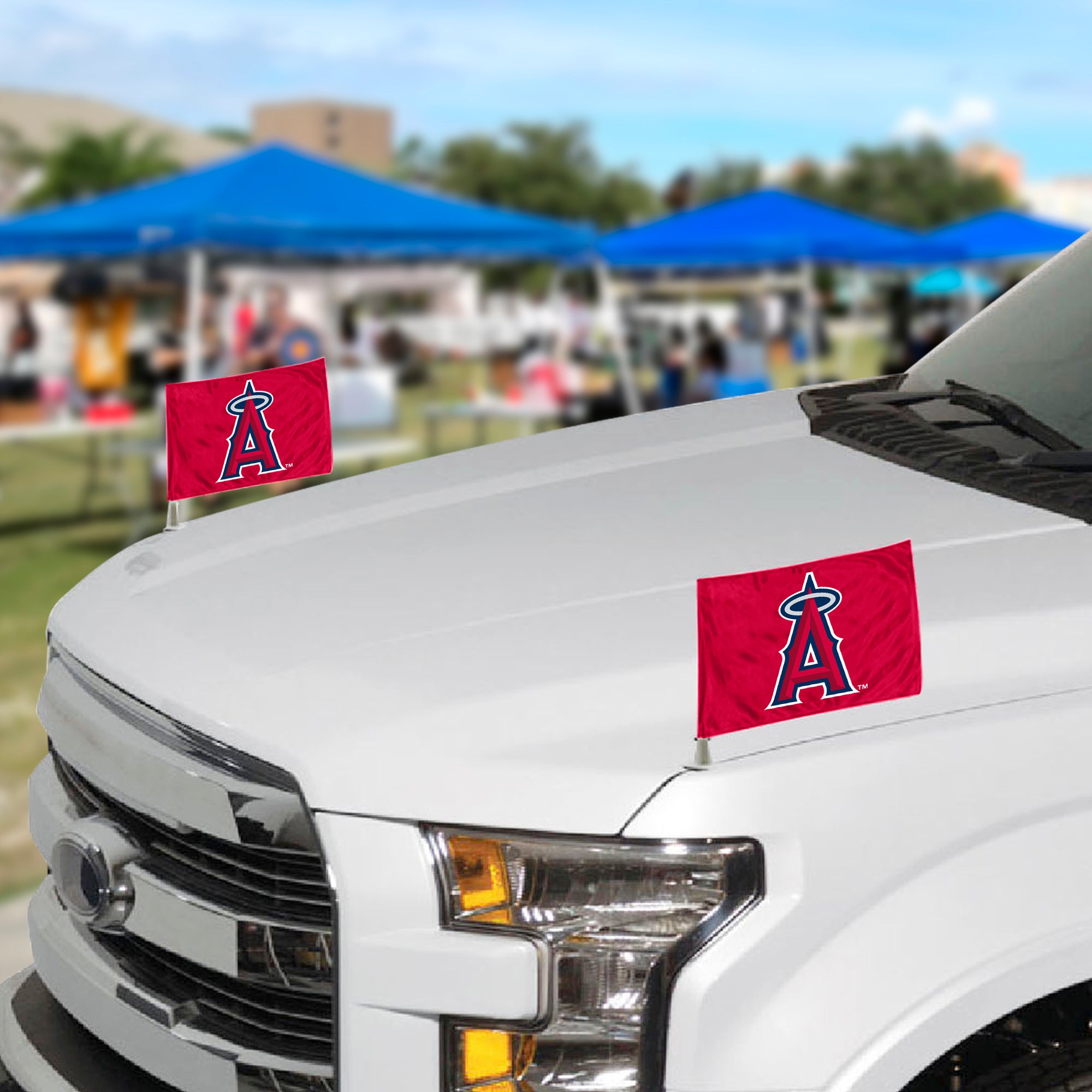 Fanmats Los Angeles Angels Ambassador Autoflaggen - 2 Packung Mini Autoflaggen, 4 "X 6"