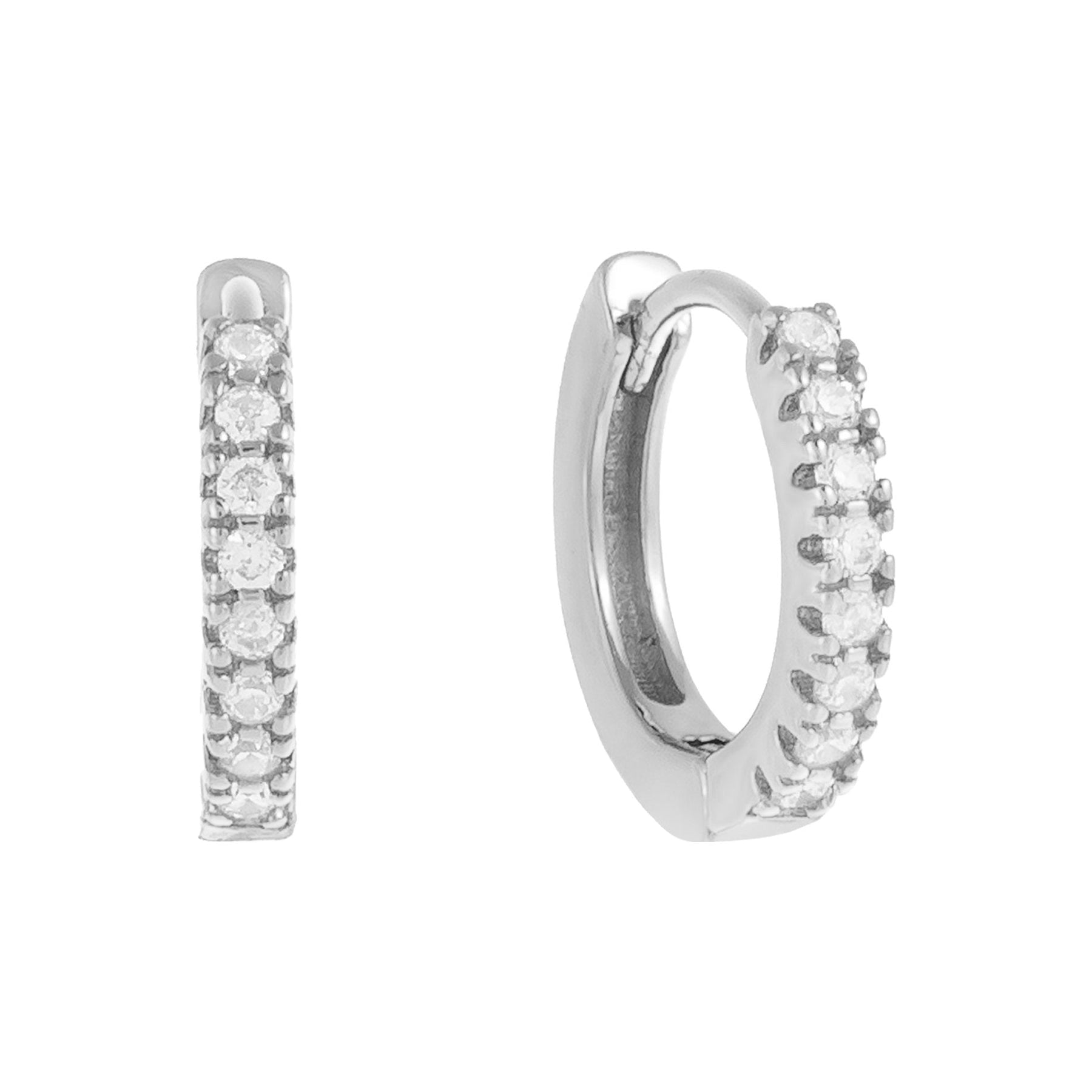 CZ Mini Huggie Ohrring