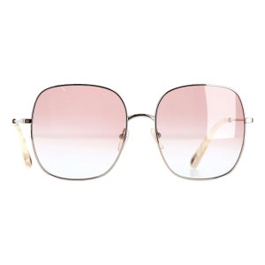 Chloé Joni Oversize Sonnenbrille mit quadratischem Rahmen aus rosa Metall