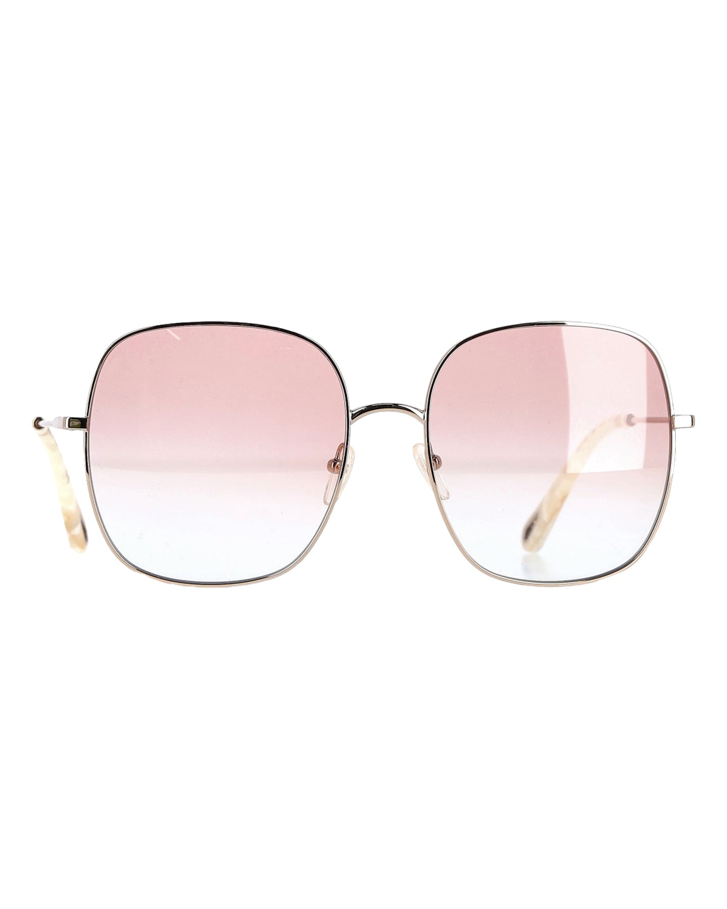 Chloé Joni Oversize Sonnenbrille mit quadratischem Rahmen aus rosa Metall