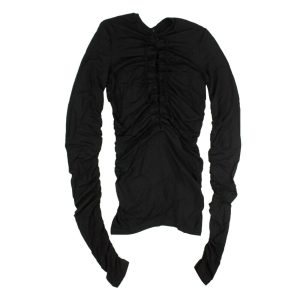 Unravel Project Langarm-Schnüroberteil – Schwarz