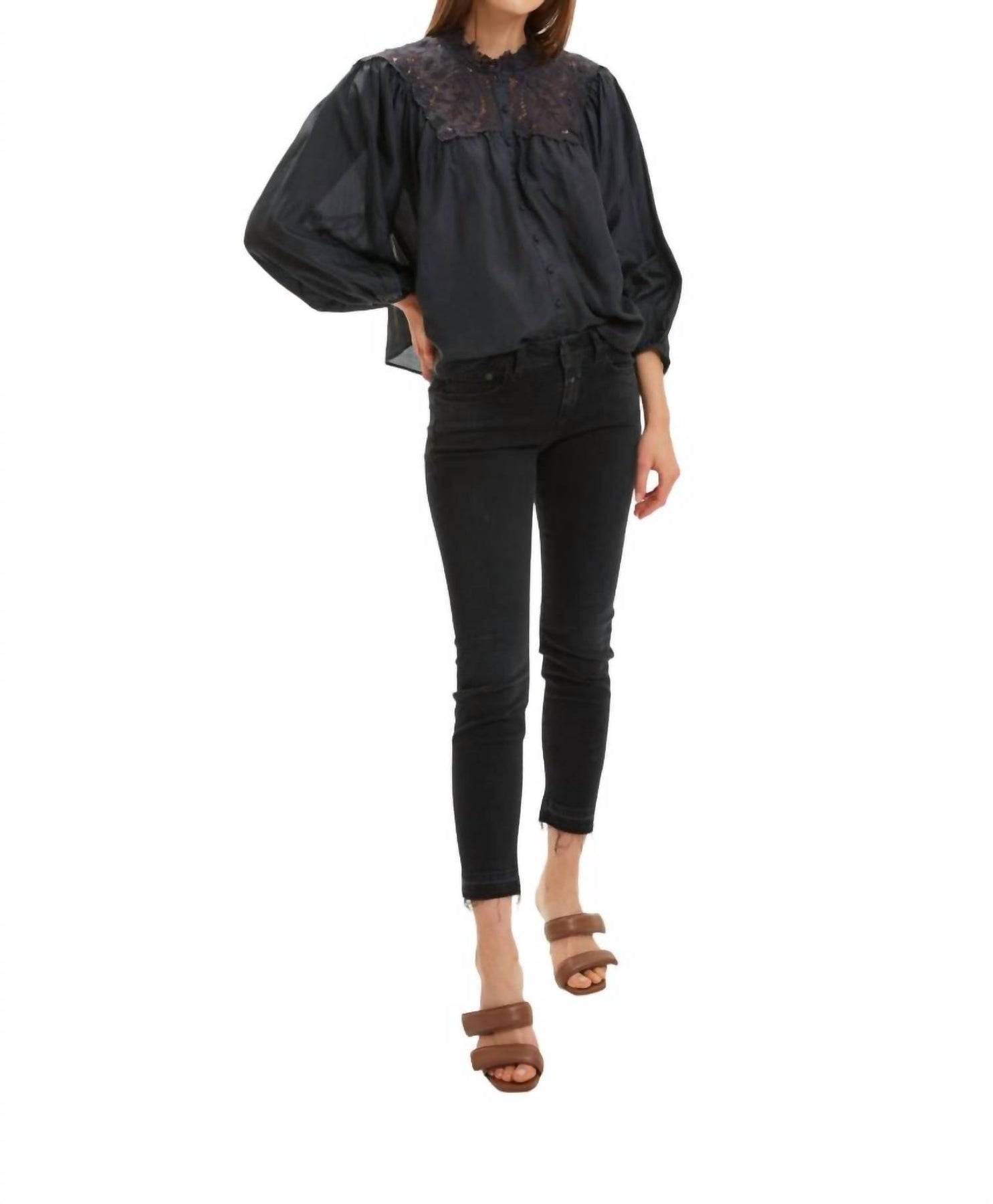 Mädchen Top in Schwarz