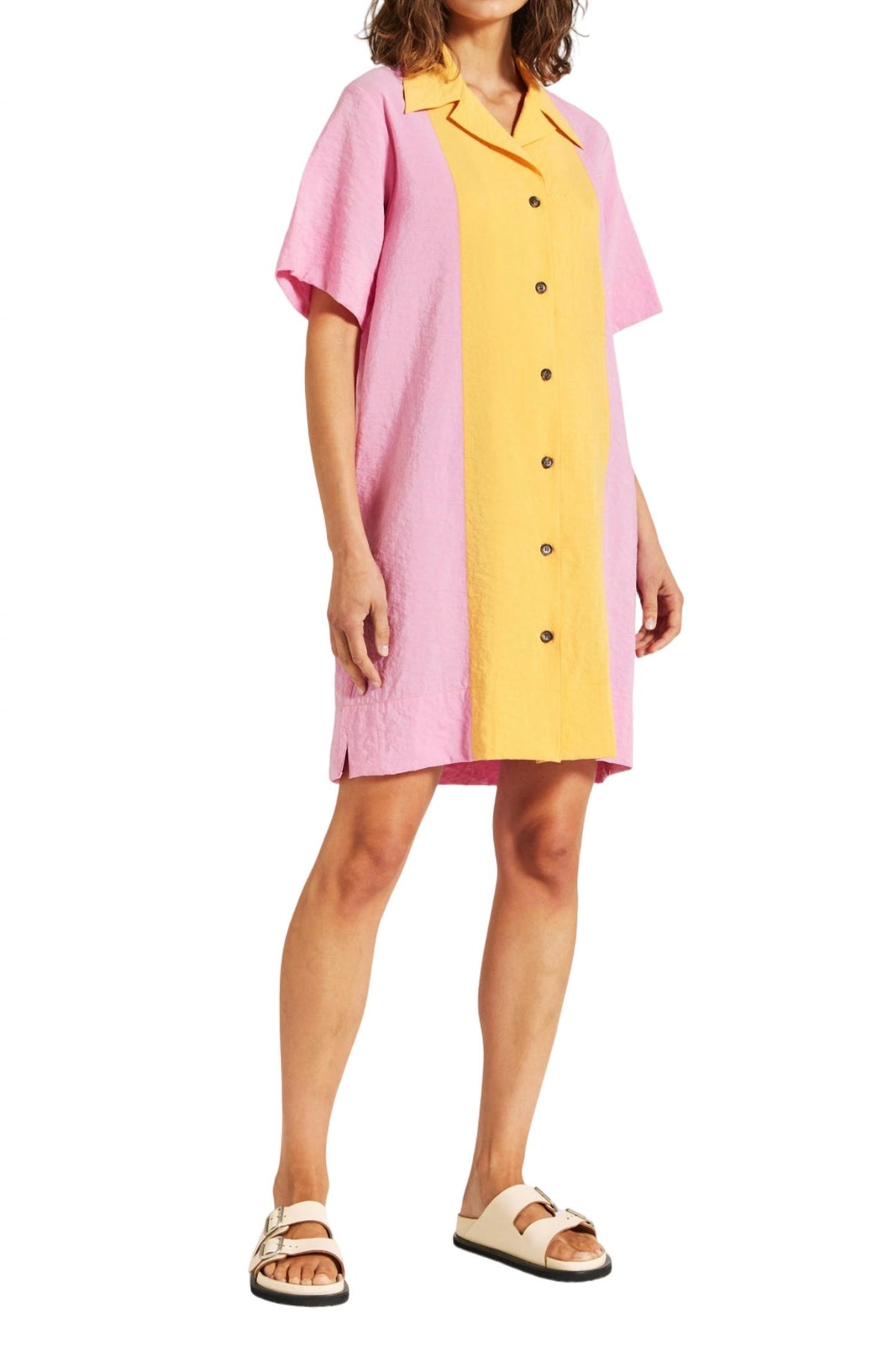 Edie Minikleid in Rosa-Marigold