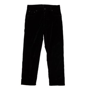 Unravel Project X Baggy Boy Samthose mit weitem Bein – Schwarz