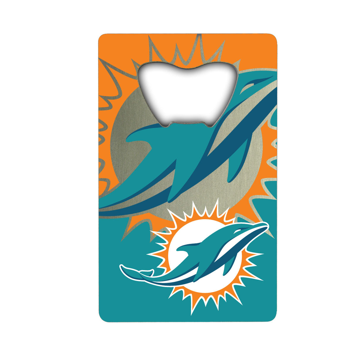 Fanmats Miami Dolphins Kreditkarten-Stil Flaschenöffner - 2 "x 3,25"