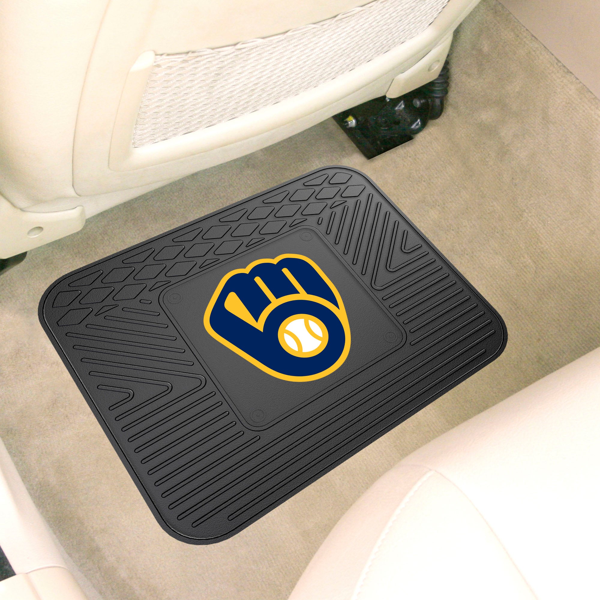 Fanmats Milwaukee Brewers Rücksitz Auto Utility Mat – 14′′ x 17′′