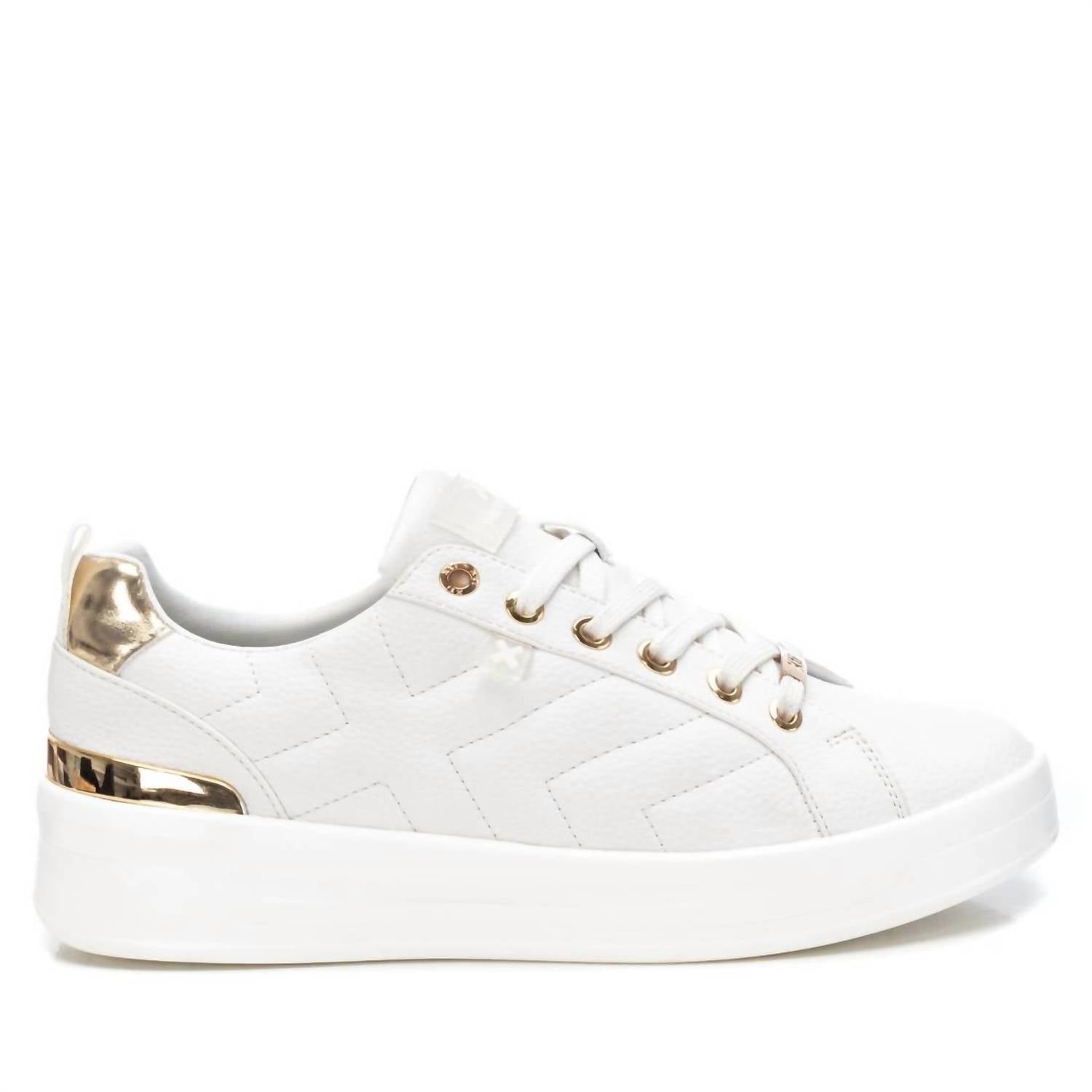 Damen Sneaker aus Kunstleder in Weiß