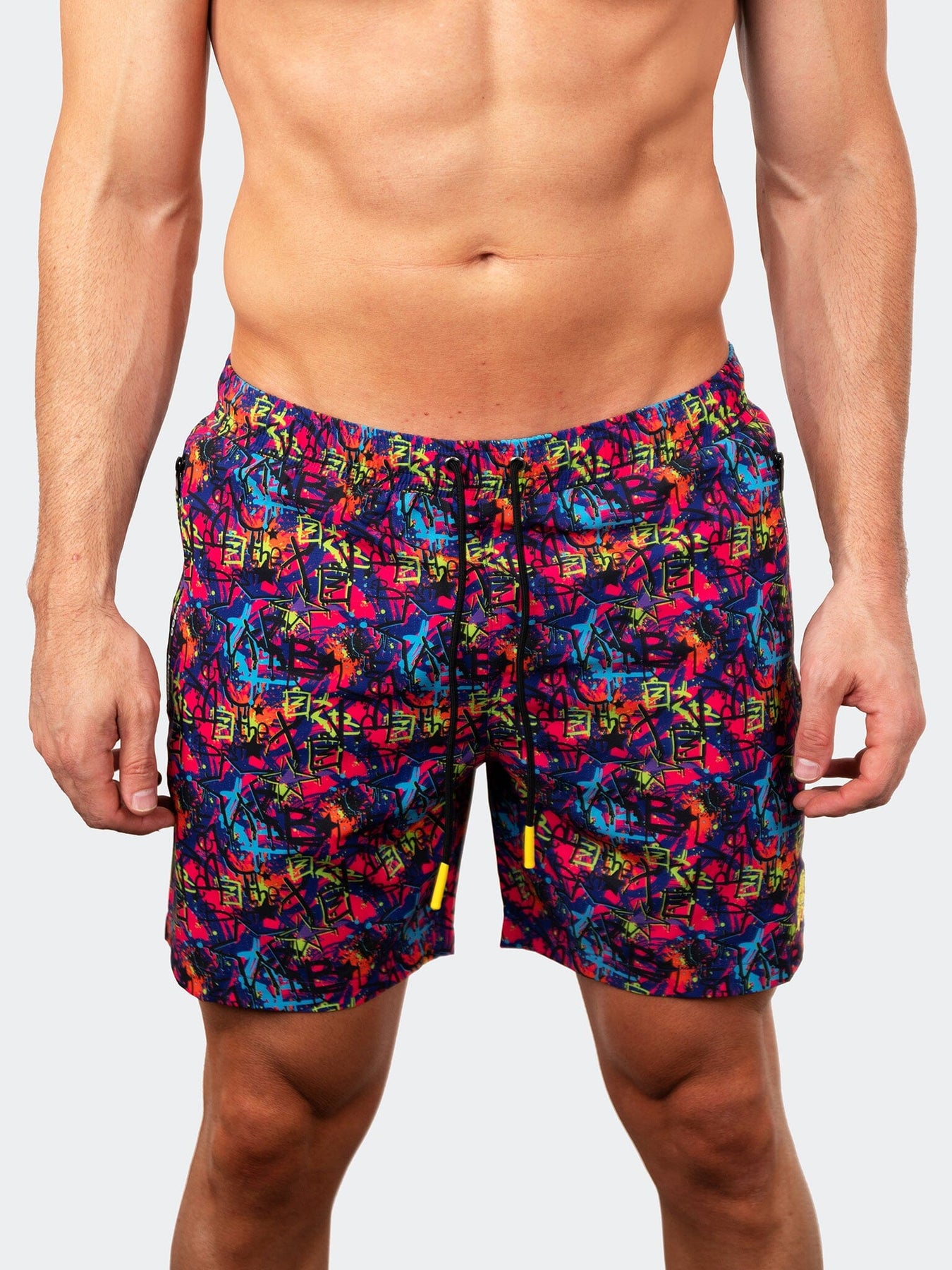 Schwimmen Lion Grafitti Rosa