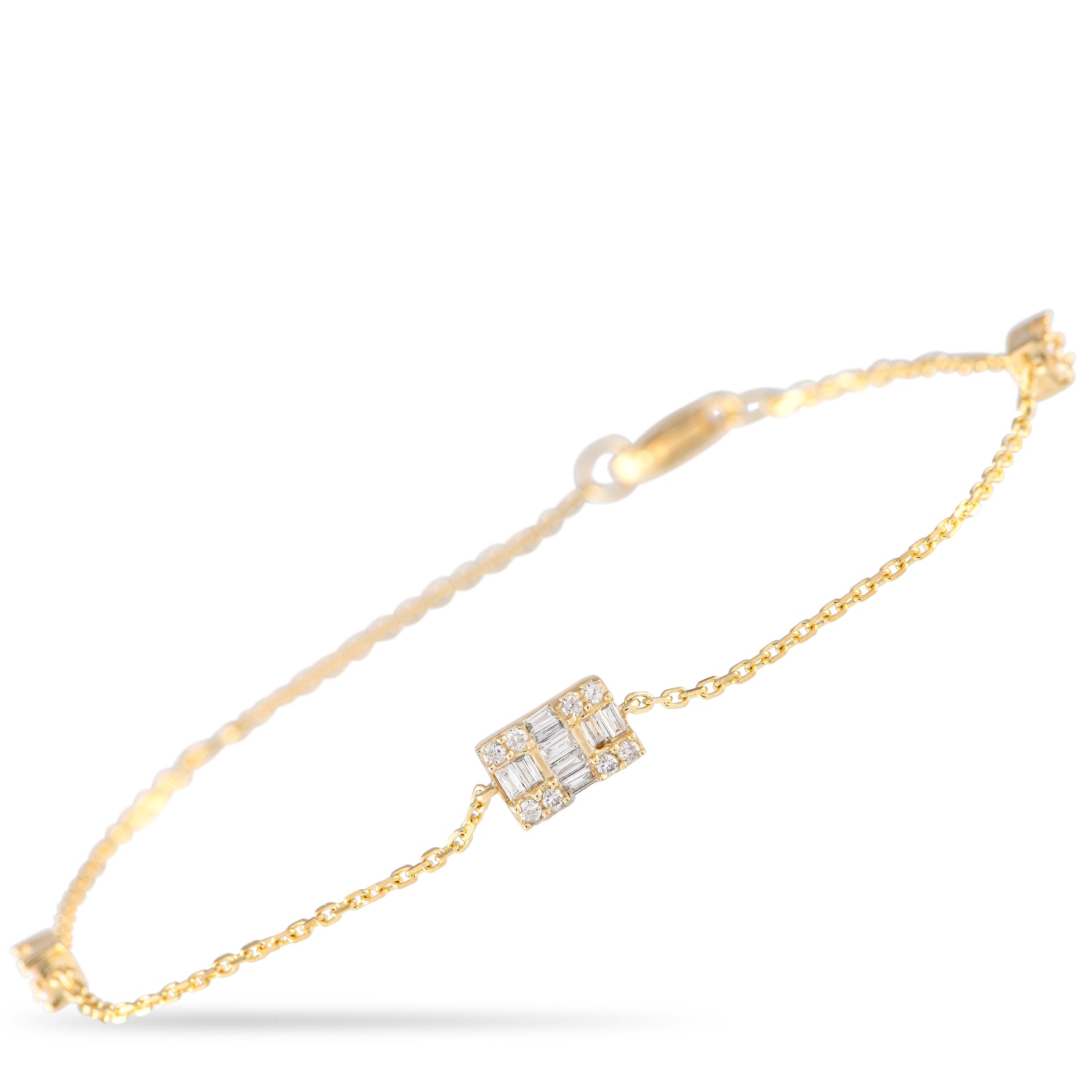 LB Exclusive 14K Gelbgold 0.20ct Diamant Armband BR09802 Y