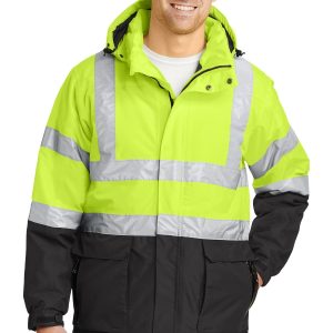 Port Authority ansi 107 Klasse 3 Sicherheit Schwergewicht Parka. J799S
