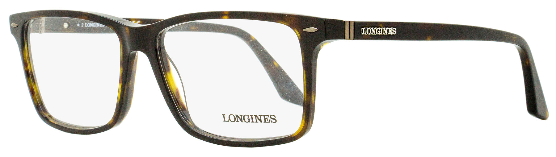 Longines Herren Rechteckige Brillen LG5032 052 Dunkles Havanna 57mm