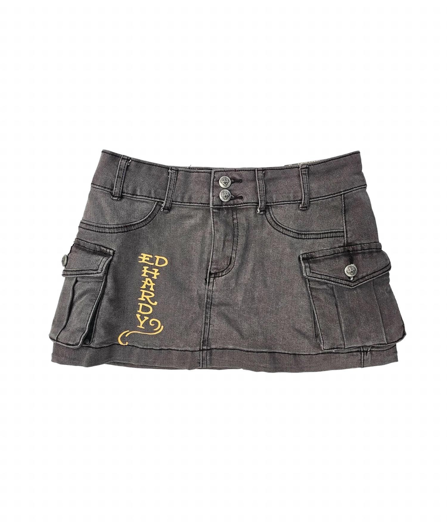 Damen Koi Fisch Cargo Rock in Vintage Grau