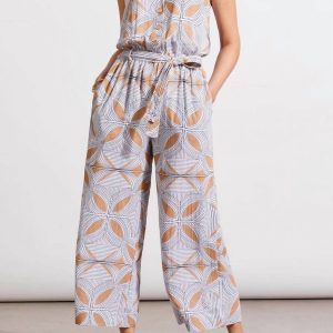 Button Front Jumpsuit in Karamell 7803938701372