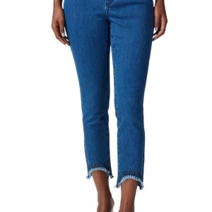 Skinny Ankle-Length Jeans in Denim mittelblau 7803924545596