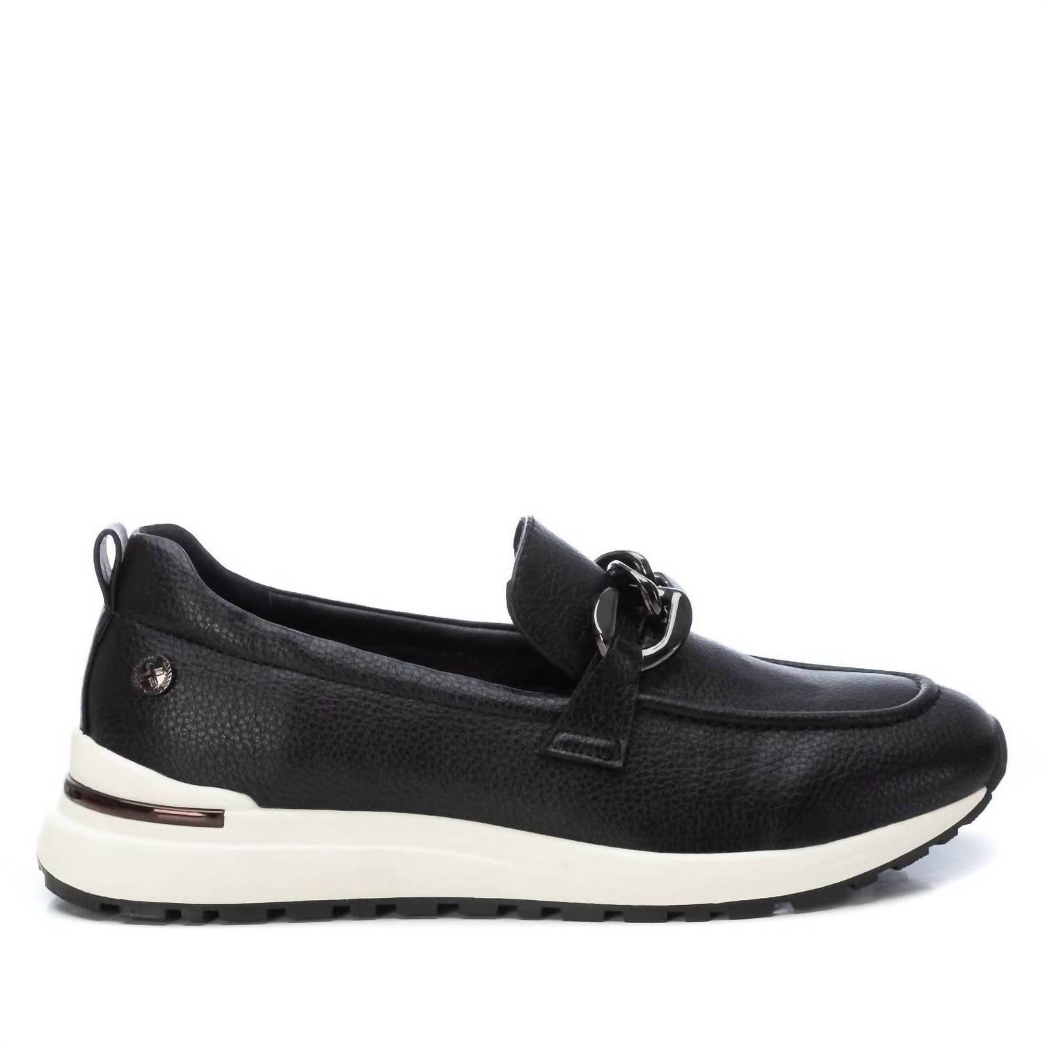 Damen Mokassins Schuhe in Schwarz