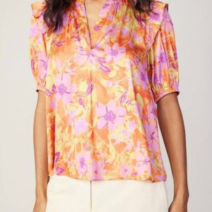Bailey Top in orange/rosa multi 7803925430332