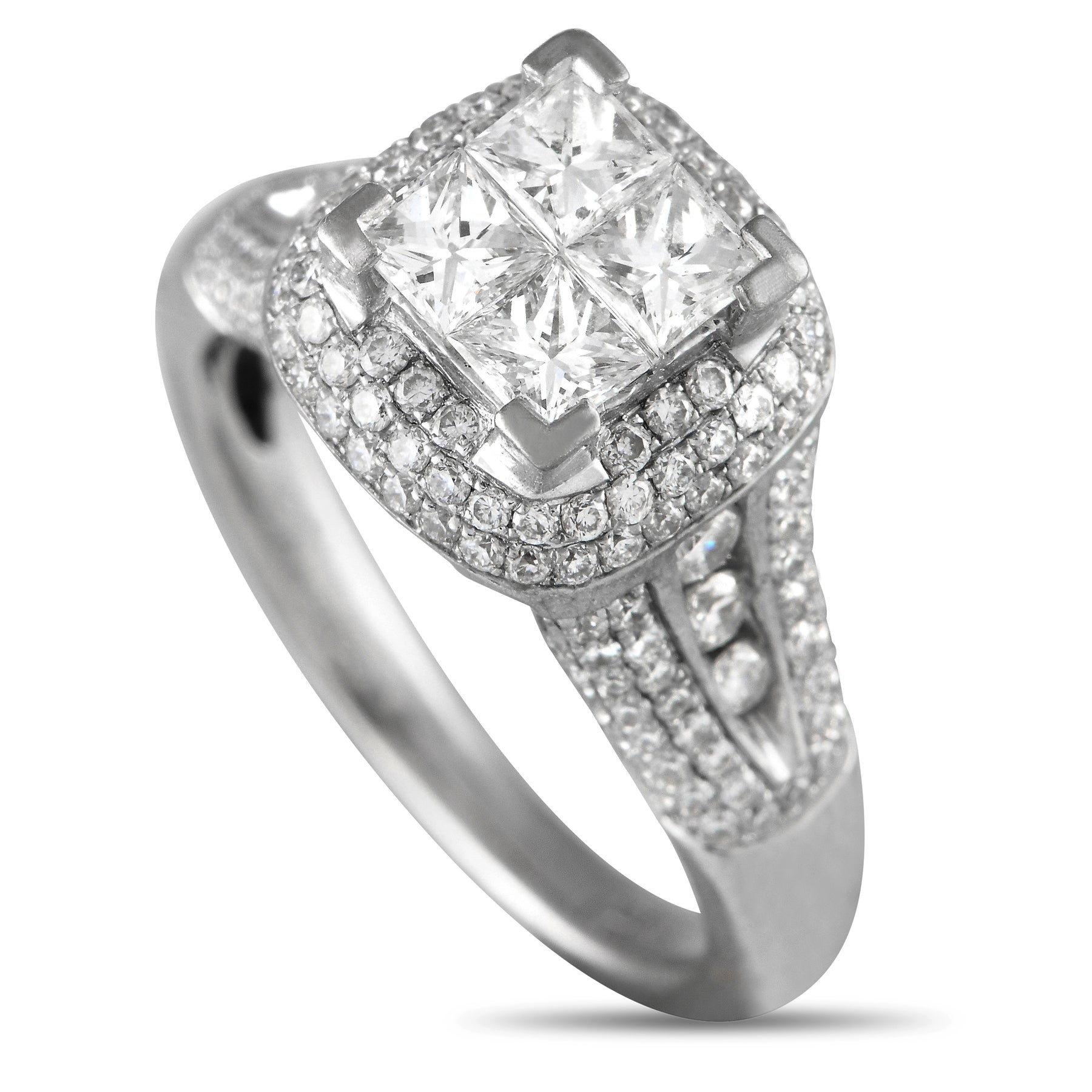 Gregg Ruth 18 Karat Weißgold 1.85ct Diamantring GR29 -020124
