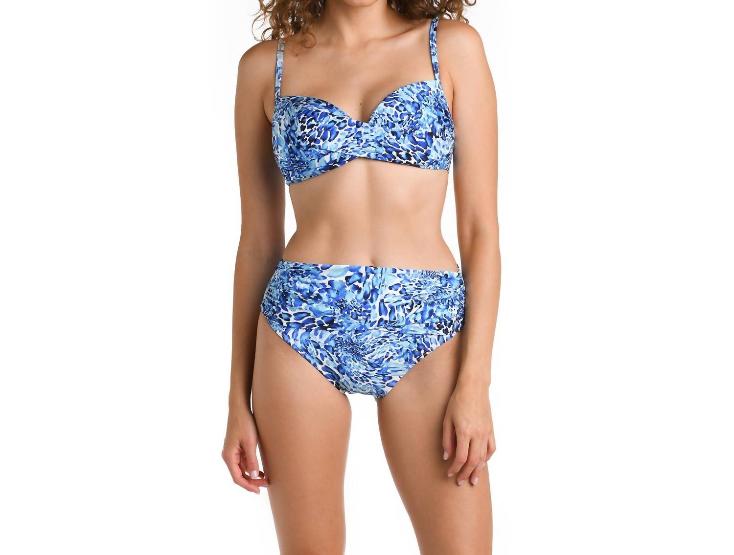 Mid-Waist Schärpe Band Bottom In Aquatic Nature Blau