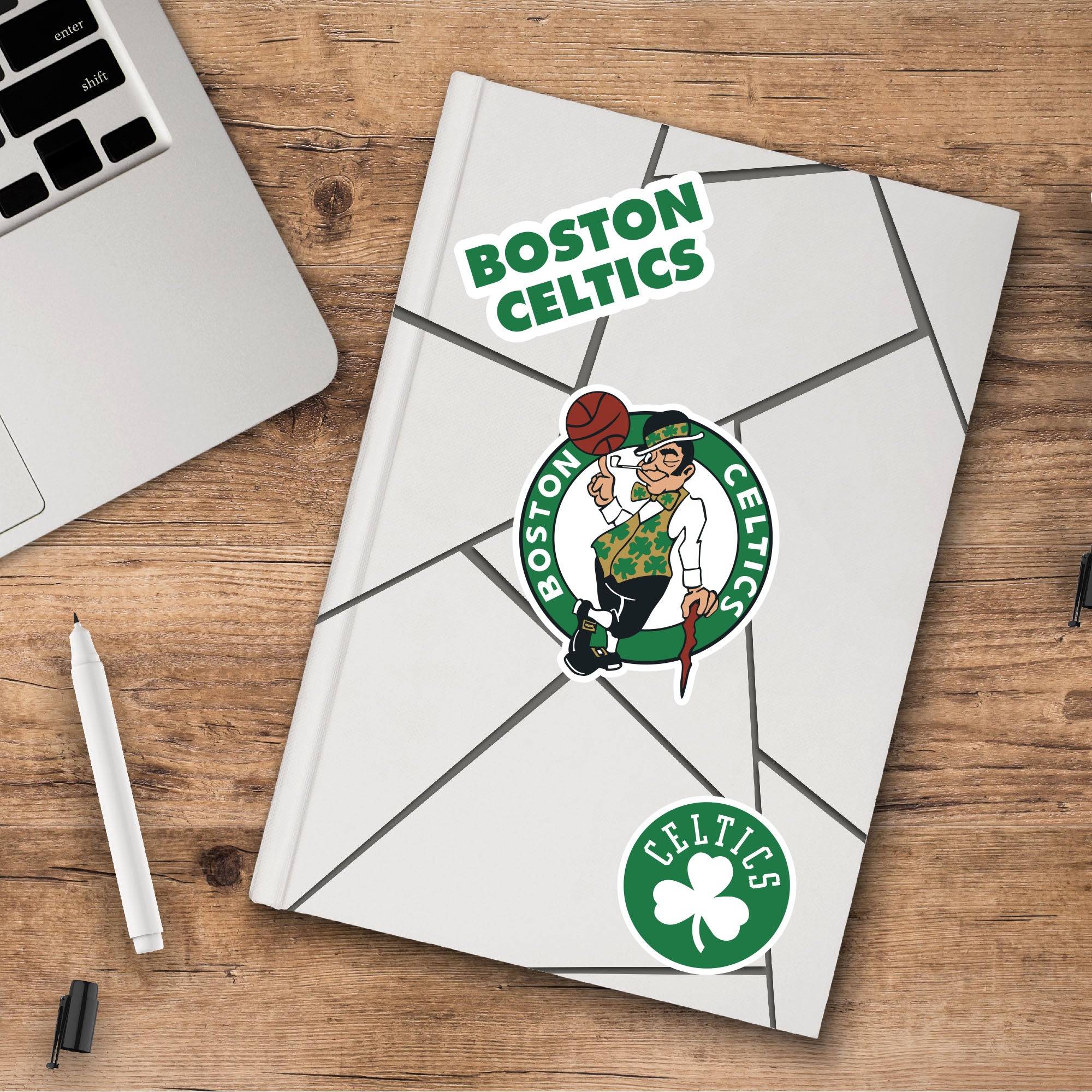 Fanmats Boston Celtics 3 Stück Aufkleber Set