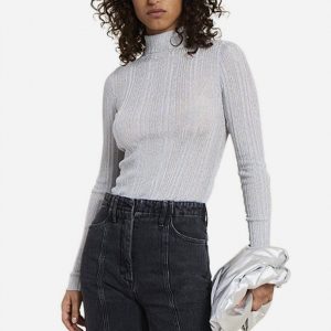 Mikaela Top in Silber