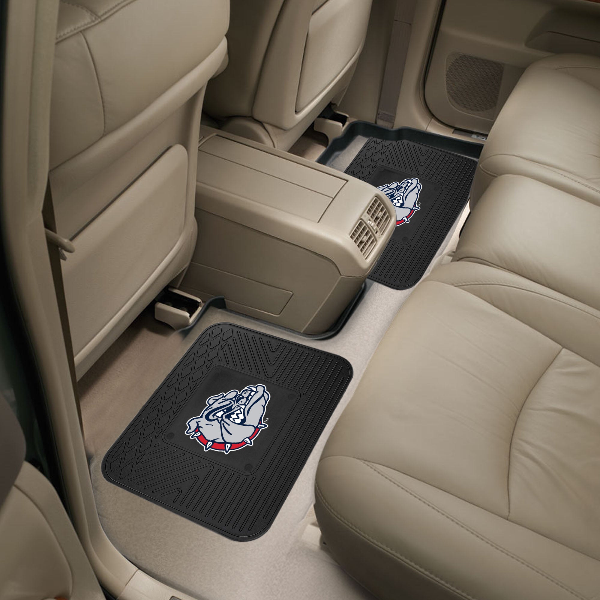 Fanmats Gonzaga Bulldogs Rücksitz Auto Utility Matten – 2 Stück Set