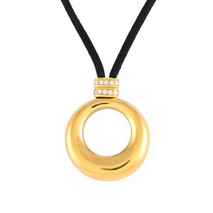 Chaumet 18K Gelbgold Diamantschnur Halskette CH02 -012524