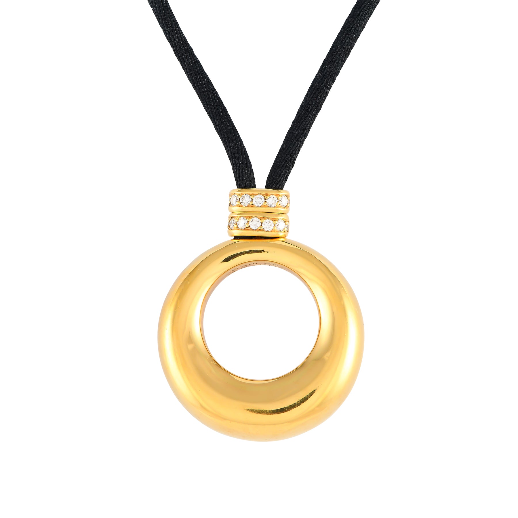 Chaumet 18K Gelbgold Diamantschnur Halskette CH02 -012524