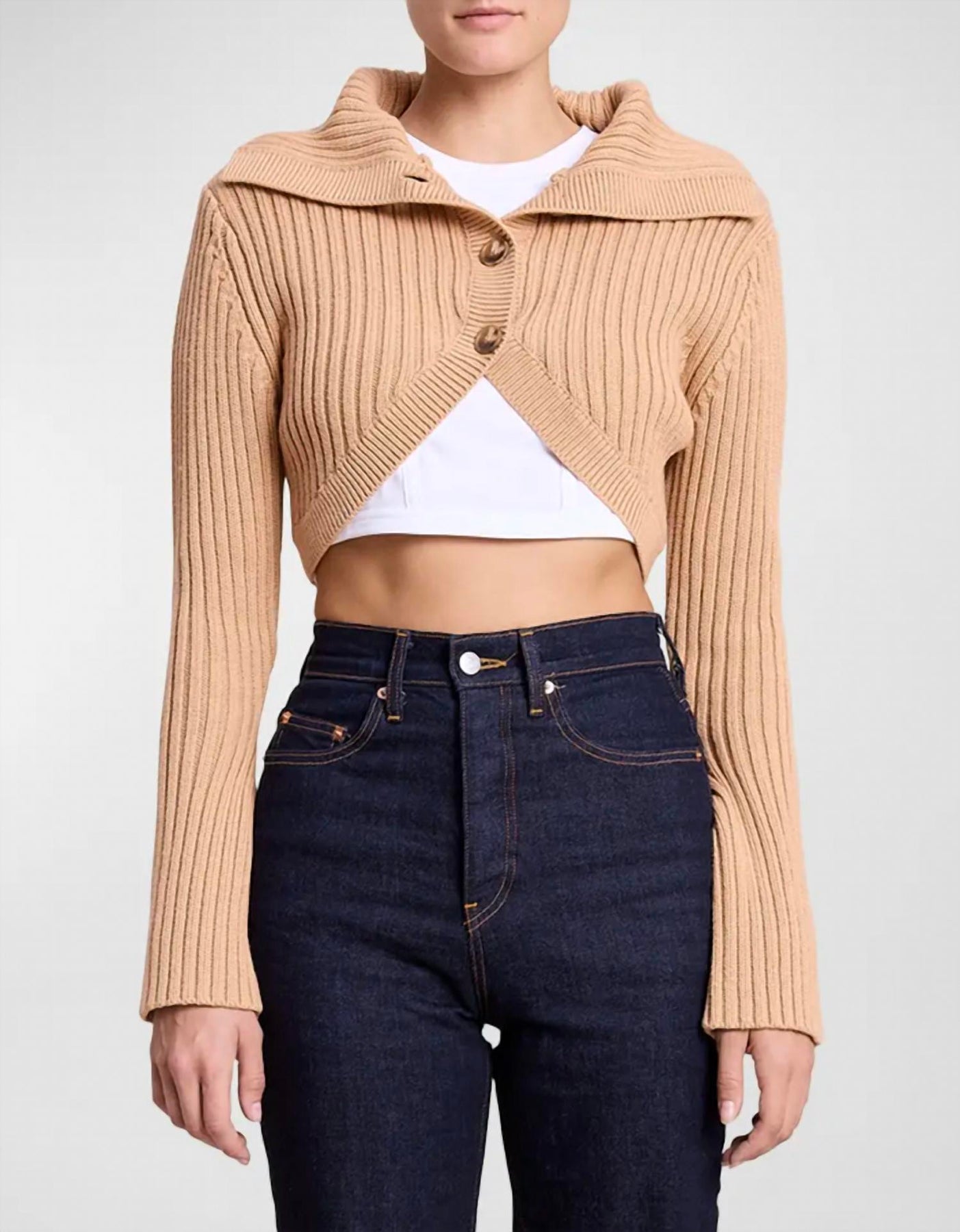 Tinsley Strickjacke in Butternut