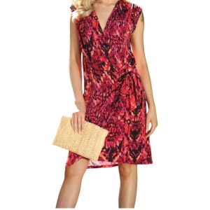 ärmelloses Wickelkleid in Skarlett 7703593156668