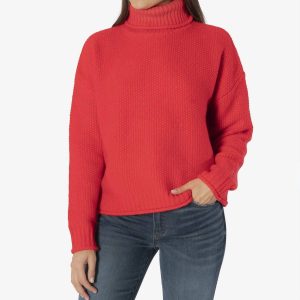 Hailee Turtleneck Pullover in rot
