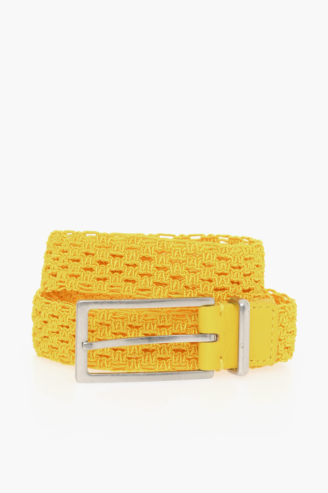 Bottega Veneta Baumwoll Macrame Gürtel mit weich-Leder Details