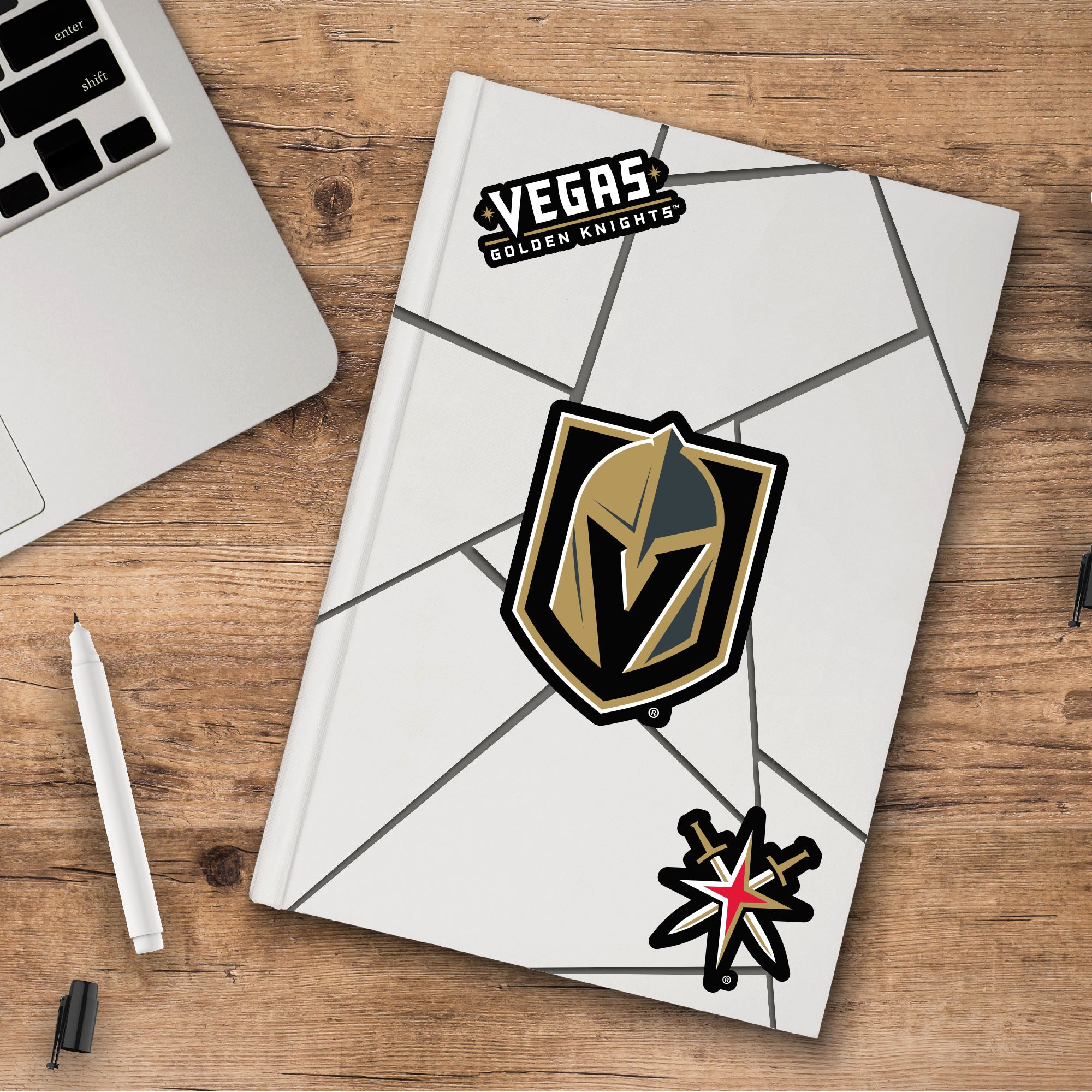 Fanmats Vegas Golden Knights 3 Stück Aufkleber Set