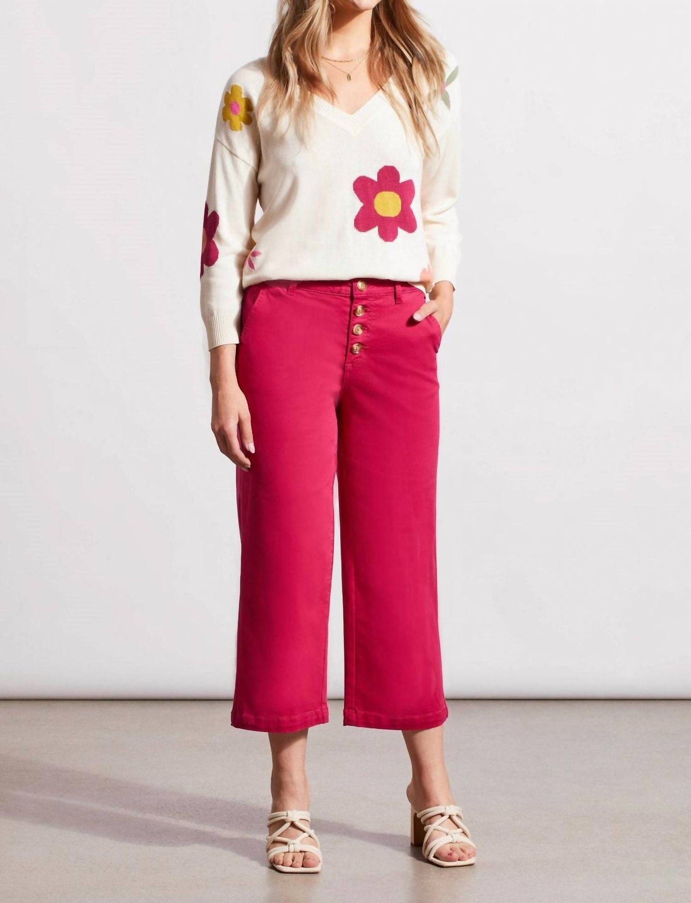 Audrey Knopf Fly weites Bein Jean In Daiquiri