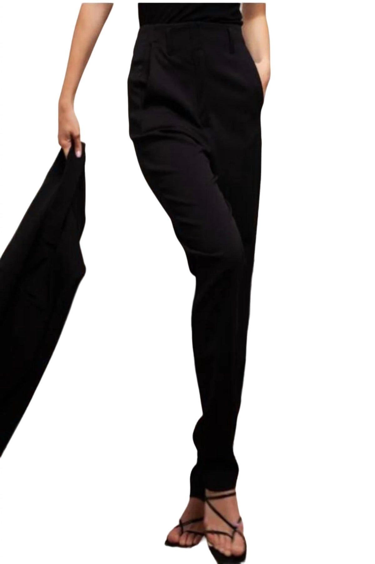 Anacapa hohe taillierte Hose in schwarz