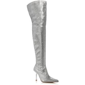 Nicki verzierte Overknee-Stiefel
