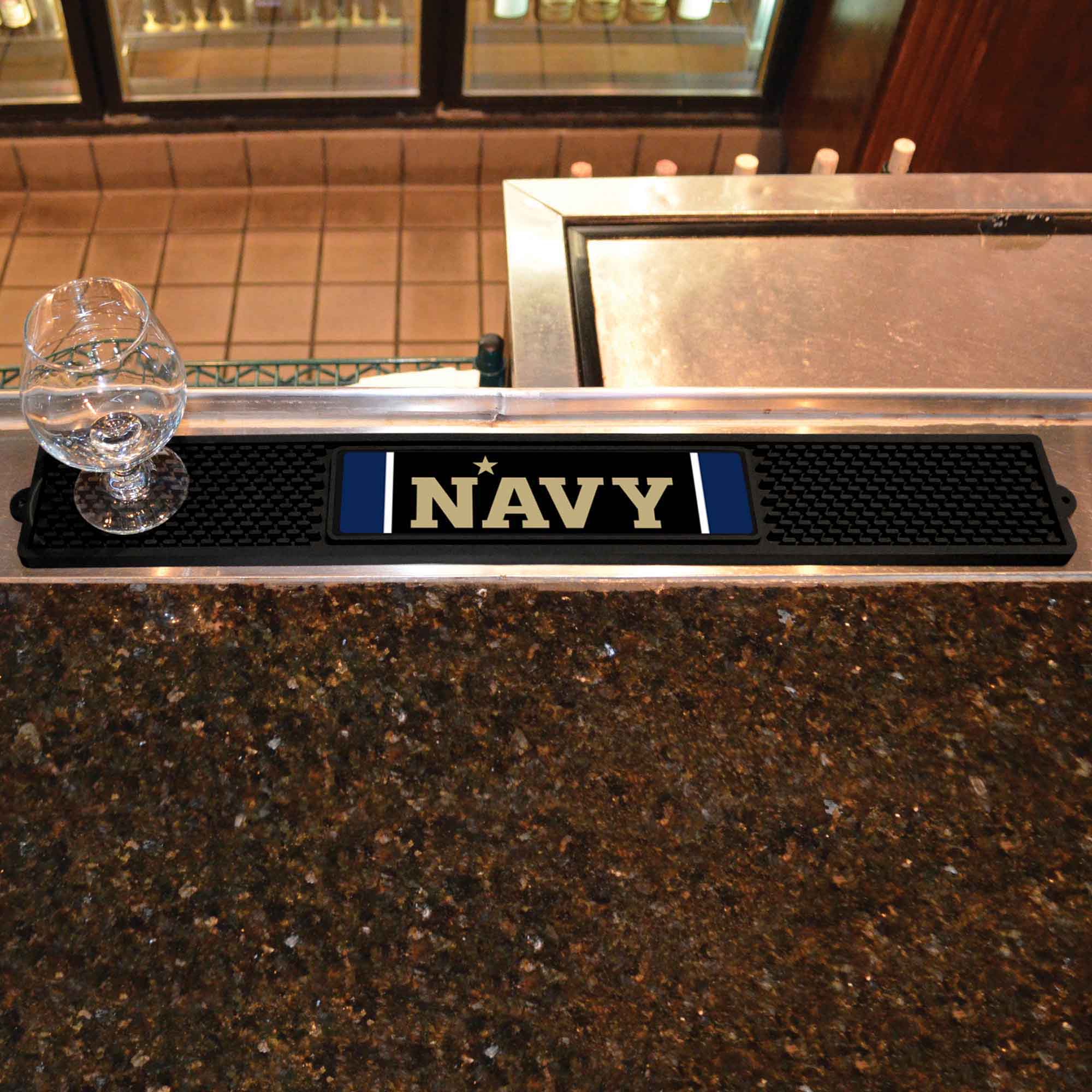Fanmats Naval Academy Bar Drink Mat – 3,25′′ x 24′′