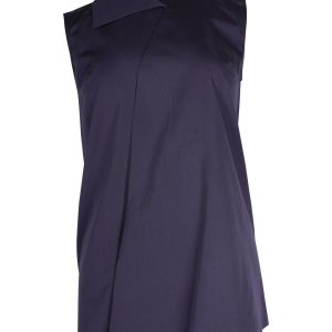 Hermes ärmelloses Oberteil aus lila Baumwolle 7703675797564