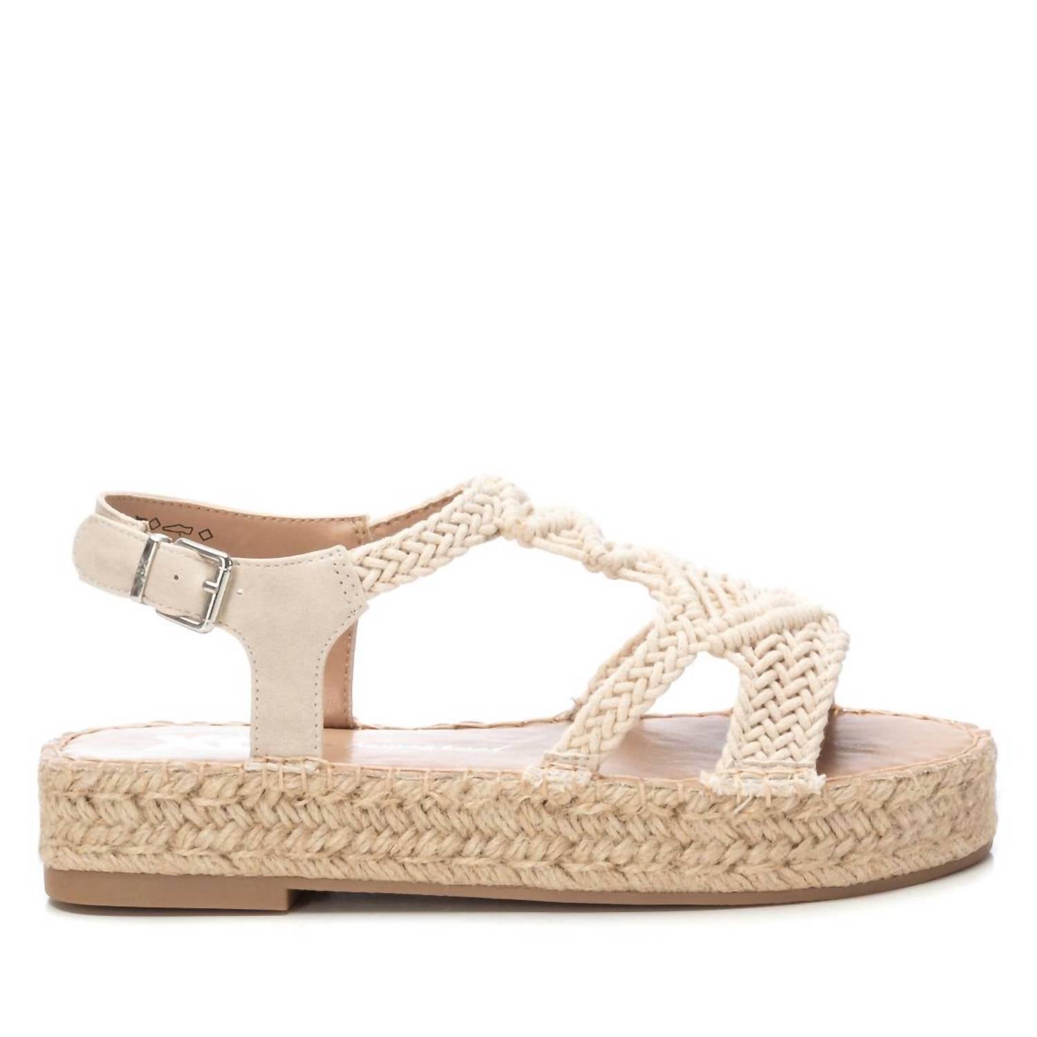 Flache Sandalen für Damen im Eis