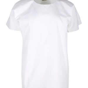 Hermes Kurzarm Top aus weißer Baumwolle 7703675568188