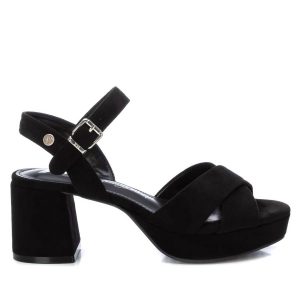 Damen Ferse Sandalen in schwarz 7703601971260