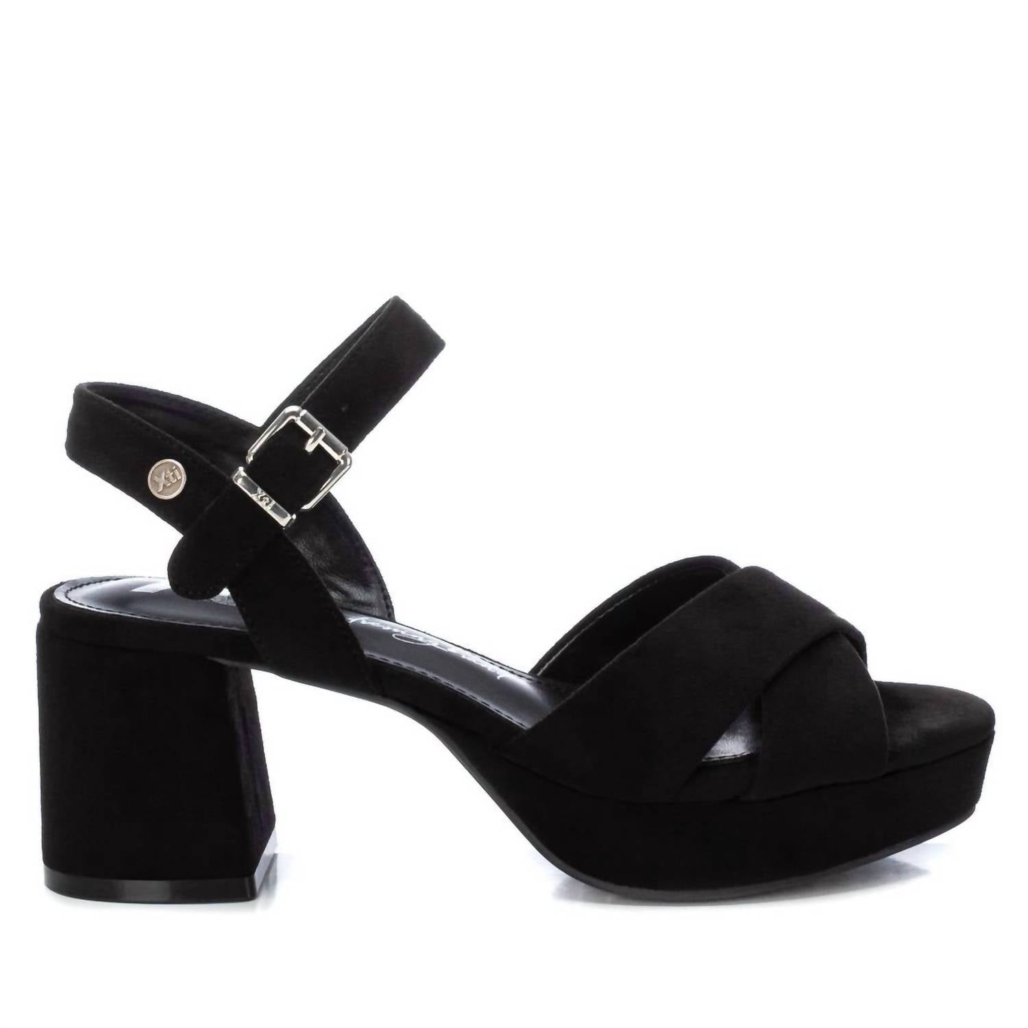 Damen Sandalen mit Absatz in Schwarz
