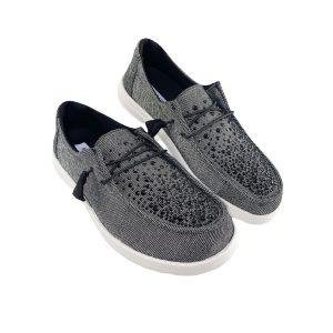 Damen maco Wassertropfen Sneaker in schwarz 7803928313916