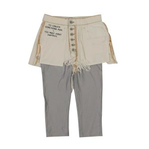 Unravel Project Reverse Shorts Laiestratch Leggings – weiß
