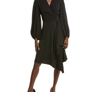 Schwarzes Halo emberly Midikleid 7803929821244
